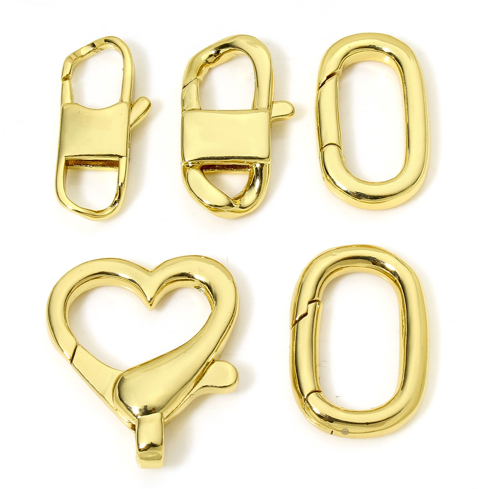 Picture of Eco-friendly Brass Lobster Clasp Findings 18K Real Gold Plated