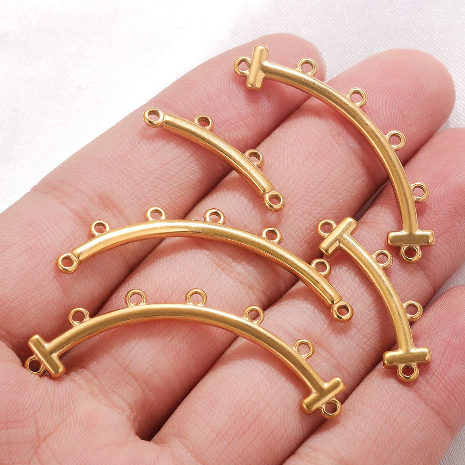 Picture of 304 Stainless Steel Boho Chic Bohemia Chandelier Connectors Curve