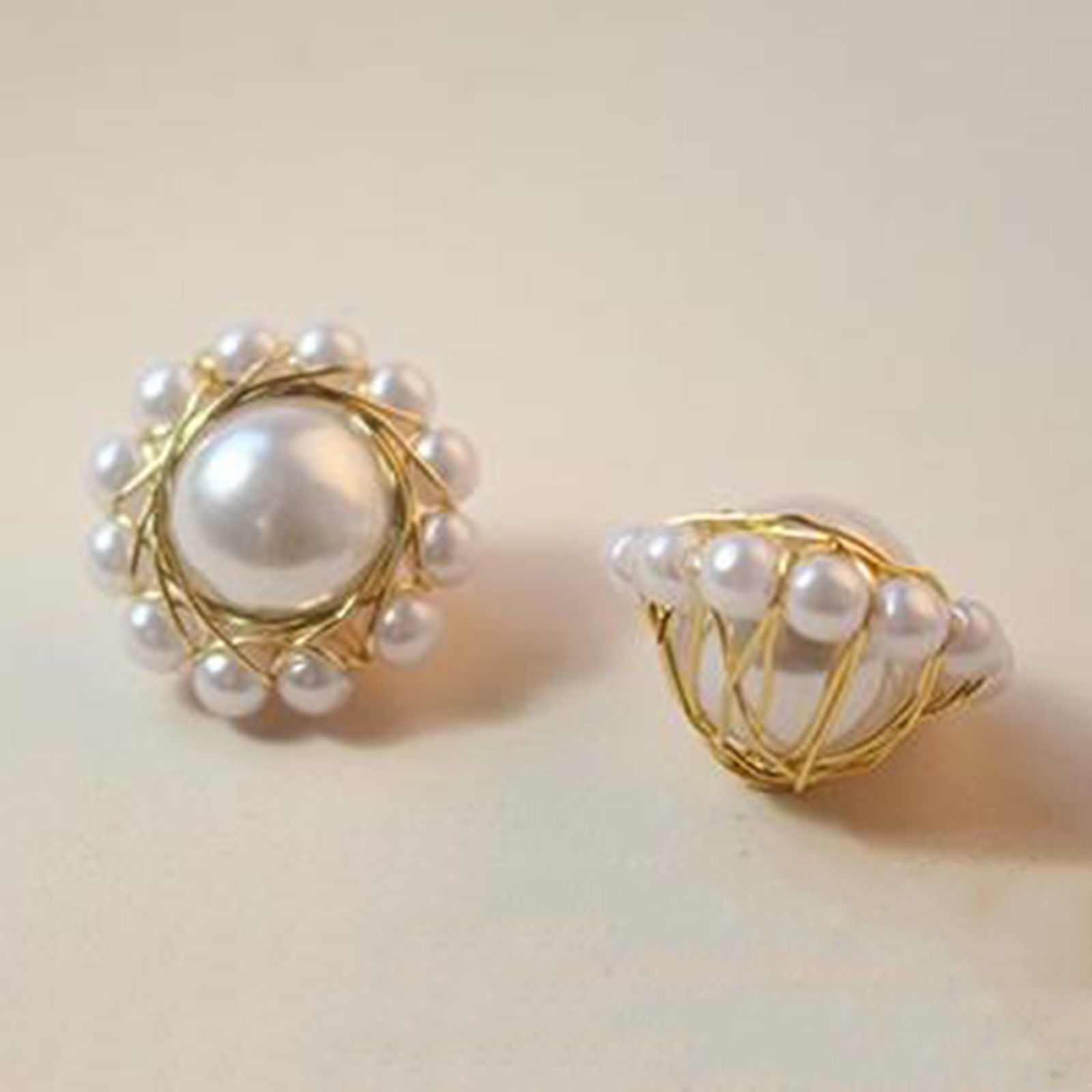 Picture of Brass Charms 18K Gold Plated Imitation Pearl