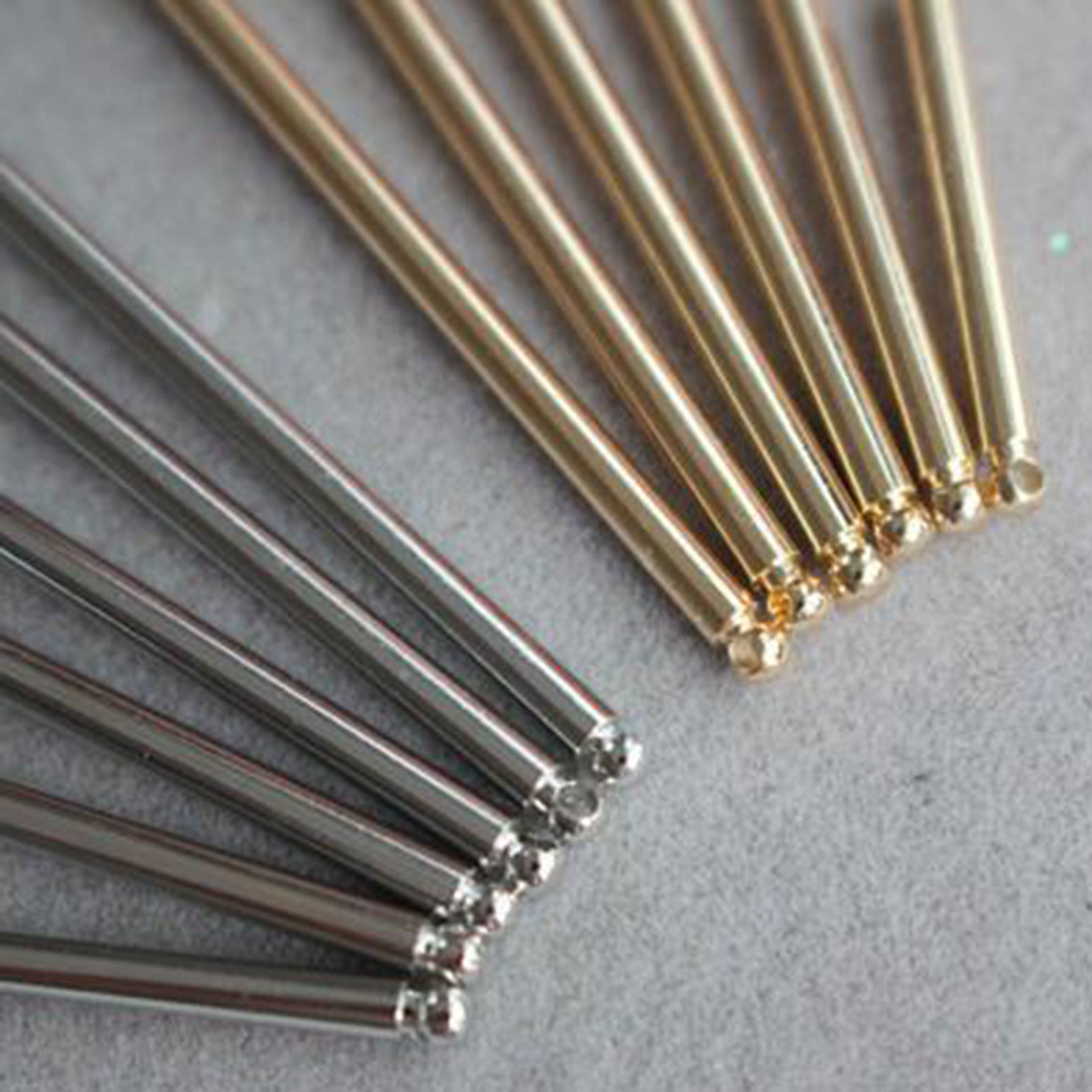 Bild von 5 Stück Messing Charms Bunt Stange Quaste