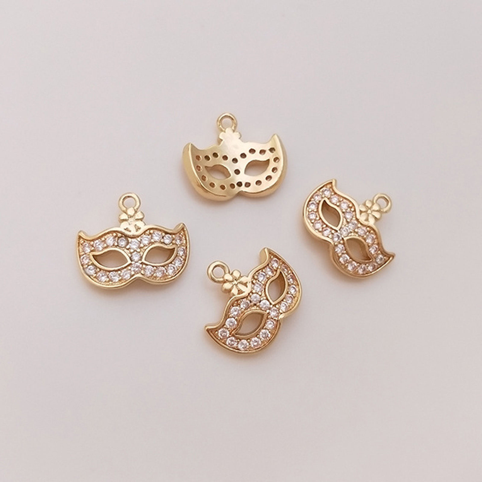 Picture of Eco-friendly Brass Charms 18K Real Gold Plated Umbrella High-Heeled Shoes