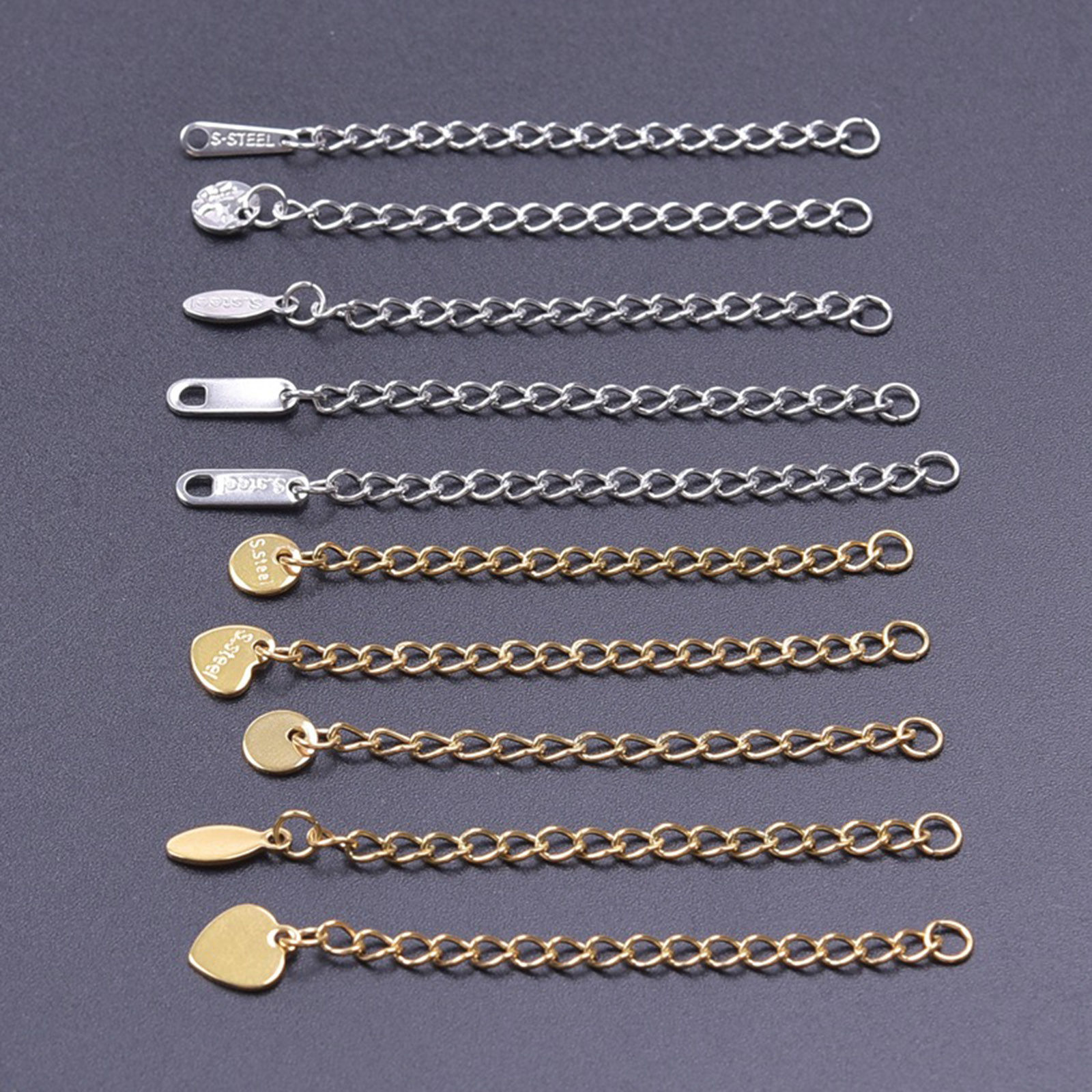 Picture of 304 Stainless Steel Extender Chain For Necklace Bracelet Jewelry Making