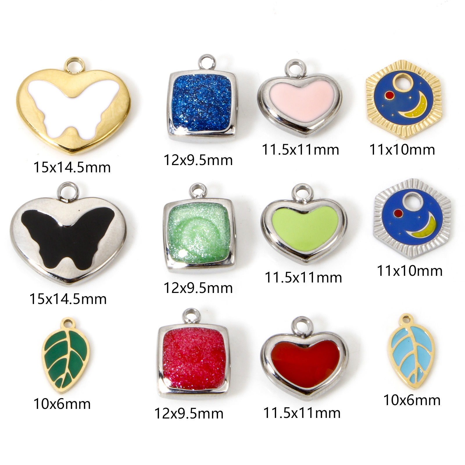 Picture of Eco-friendly 304 Stainless Steel Retro Charms Multicolor Enamel