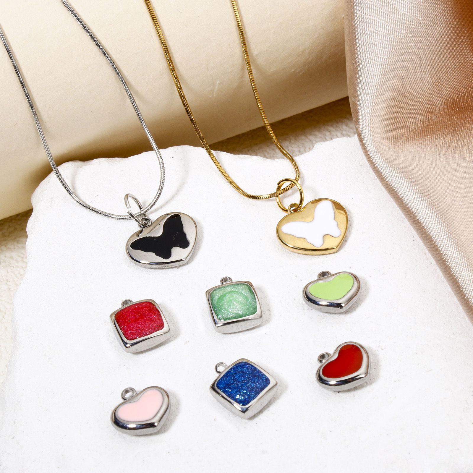 Picture of Eco-friendly 304 Stainless Steel Retro Charms Multicolor Enamel