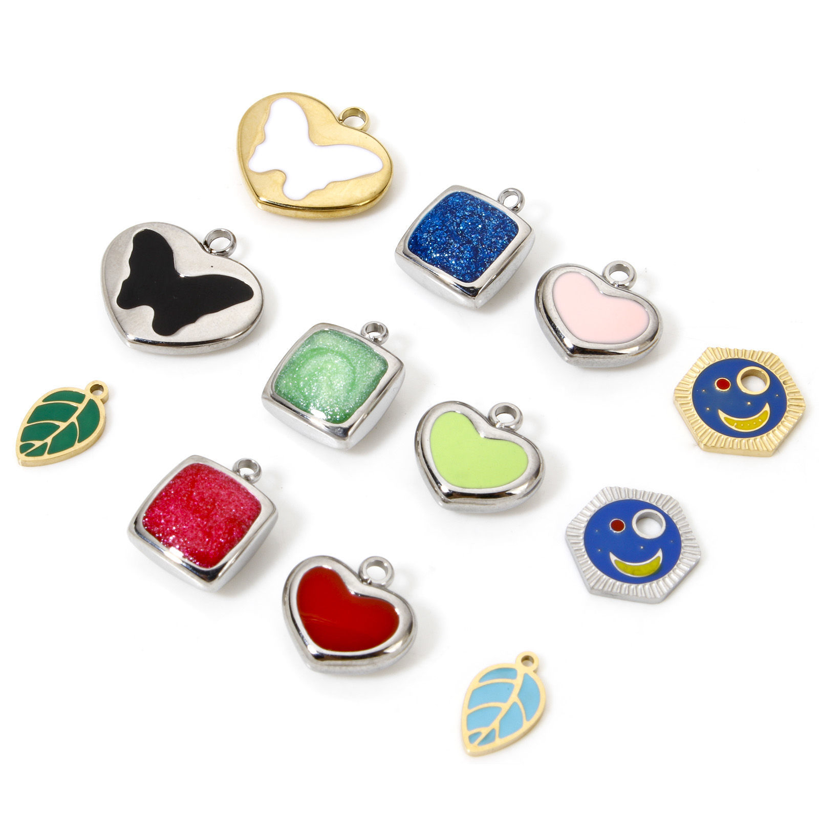 Picture of Eco-friendly 304 Stainless Steel Retro Charms Multicolor Enamel