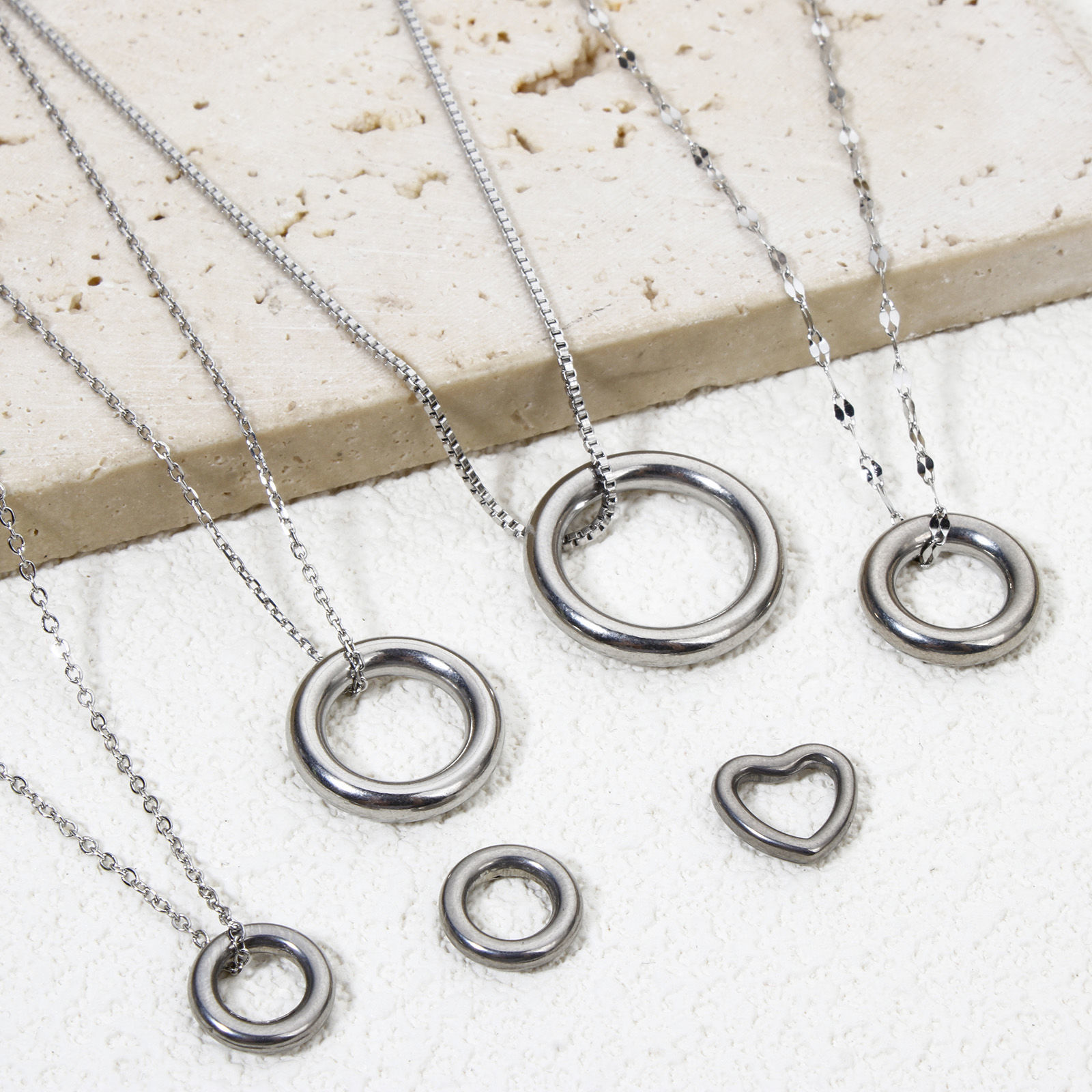 Picture of 304 Stainless Steel Closed Soldered Jump Rings Findings Circle Ring Silver Tone