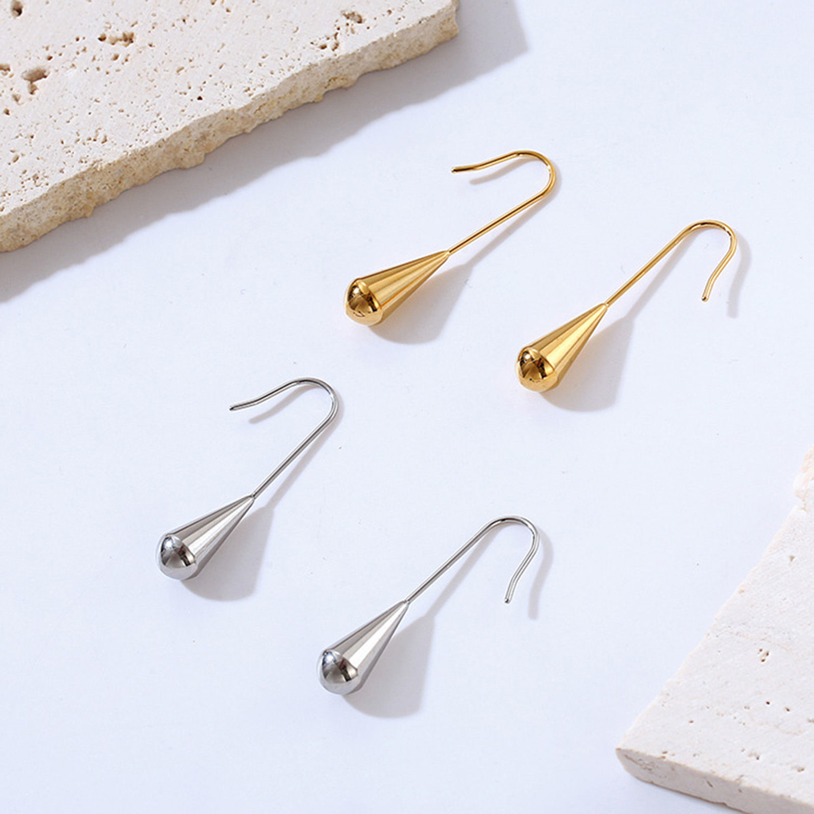 Picture of Vacuum Plating Stylish Simple Multicolor 304 Stainless Steel Tassel Drop Earrings For Women Party