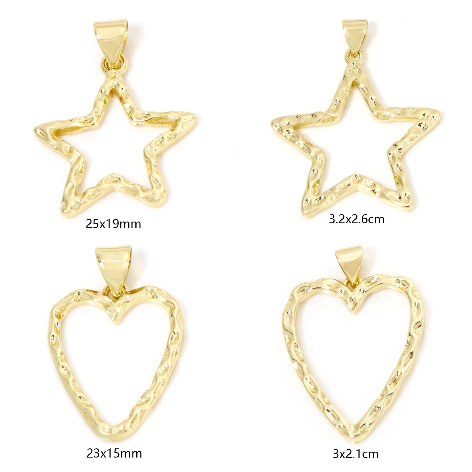 Picture of Eco-friendly Brass 18K Real Gold Plated Texture Hollow