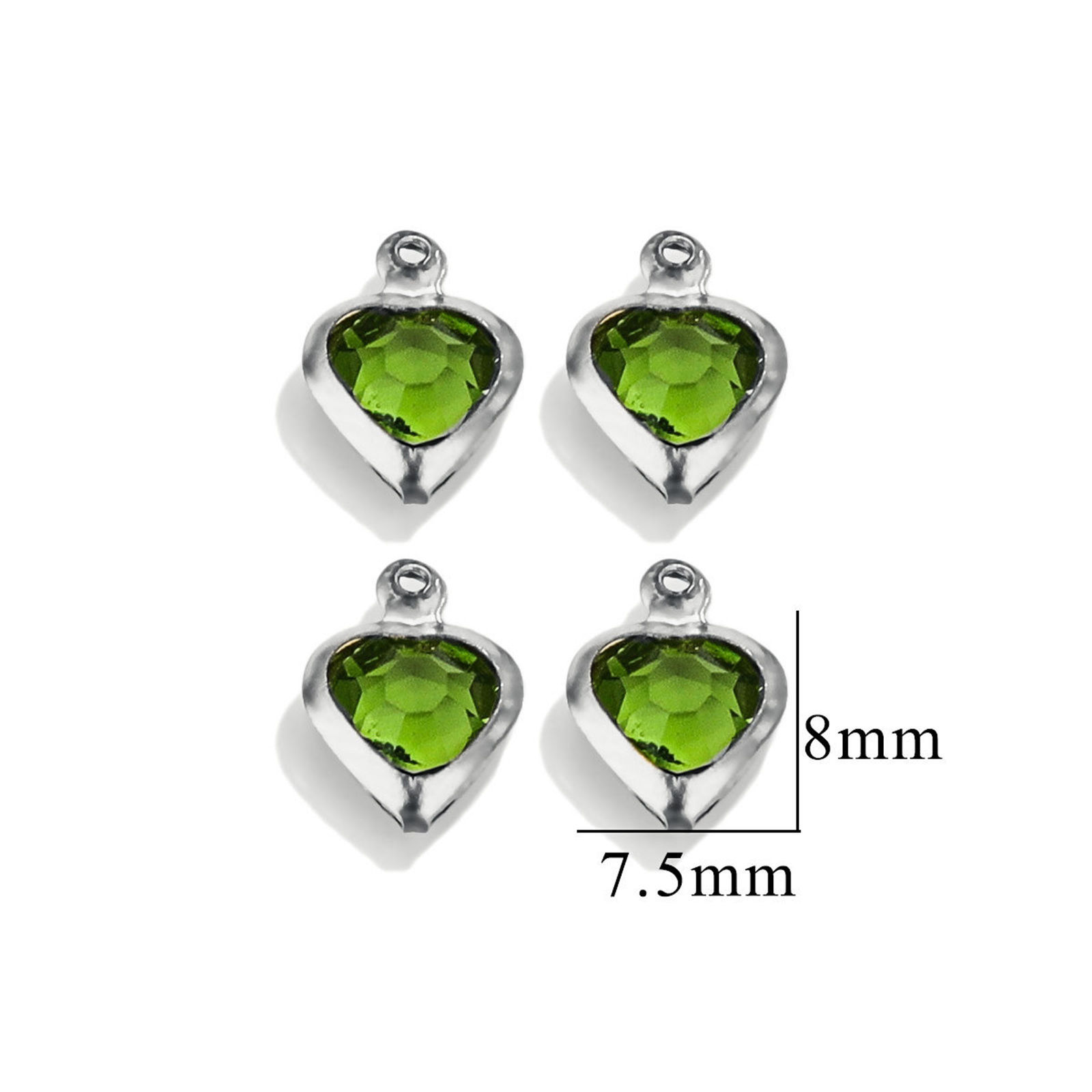 Picture of 304 Stainless Steel & Glass Heart