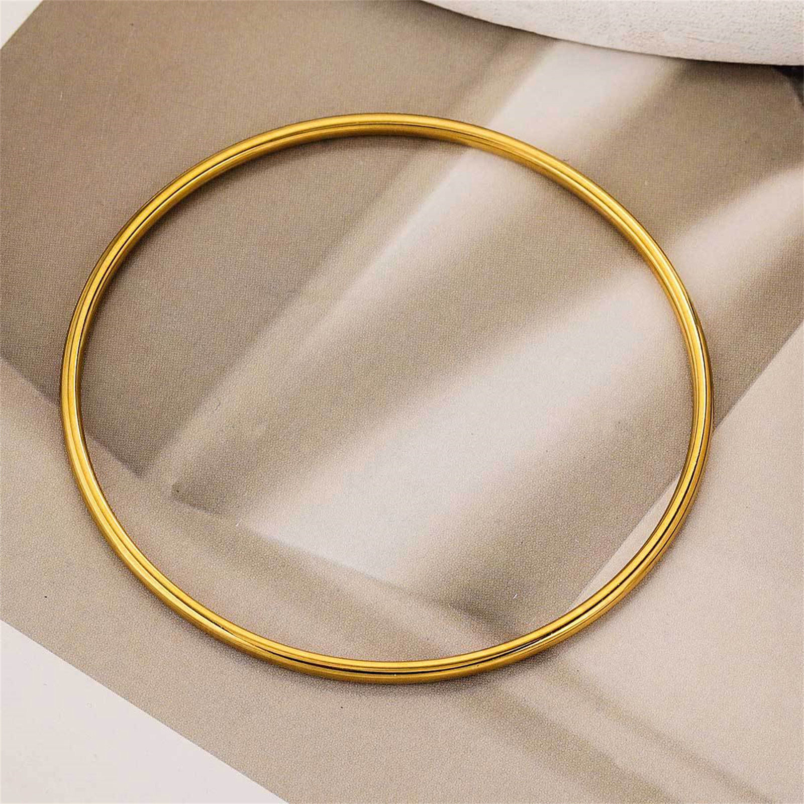 Picture of 304 Stainless Steel Bangles Bracelets Round