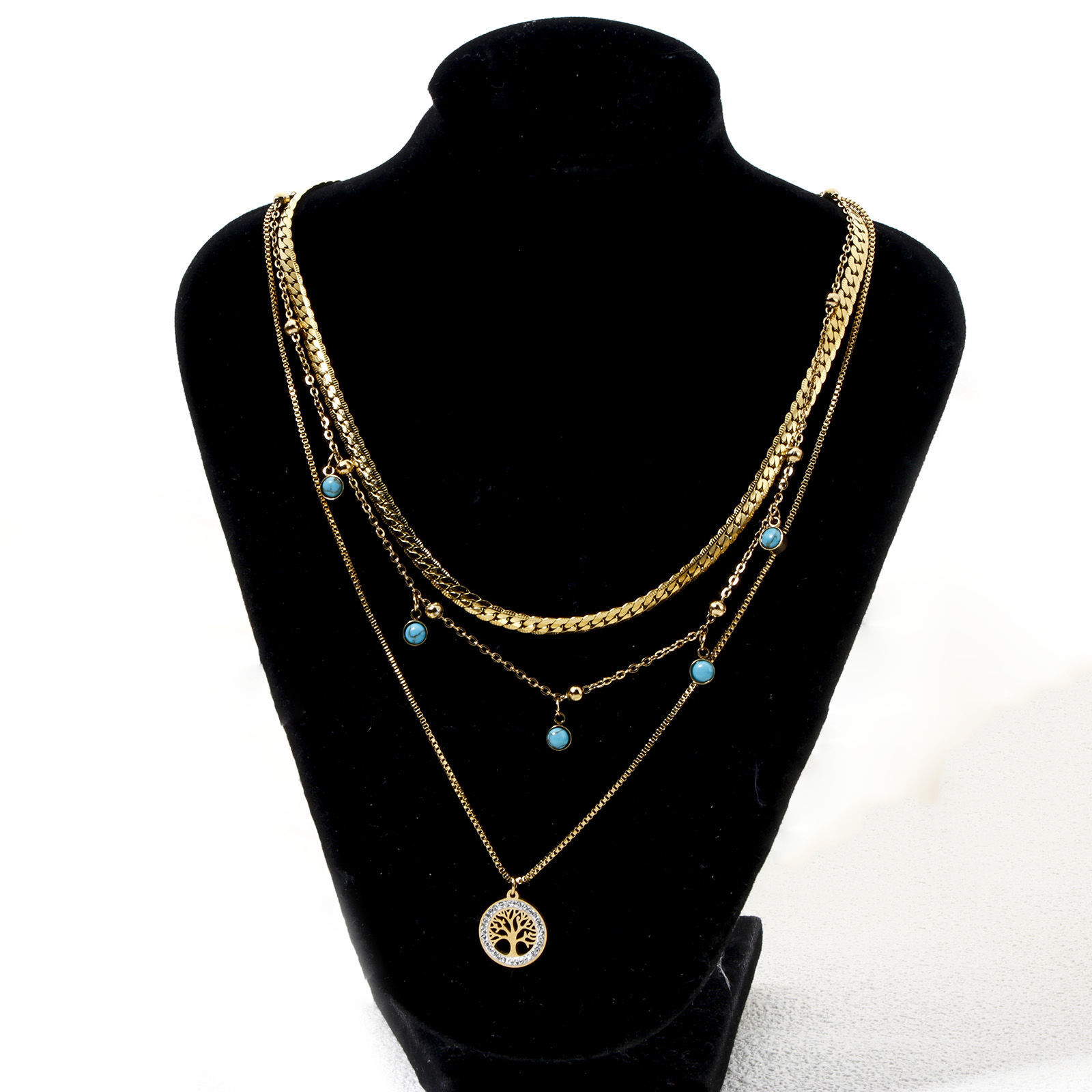 Picture of Vacuum Plating 304 Stainless Steel Pendant Necklace 18K Gold Plated