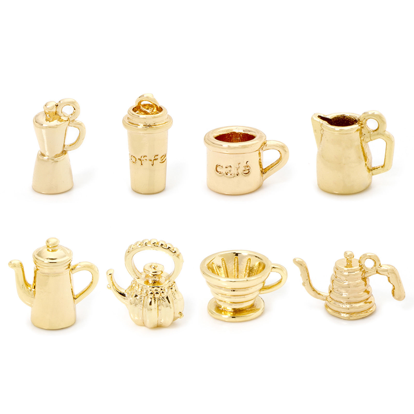 Picture of Brass Charms 18K Gold Plated Tableware 3D