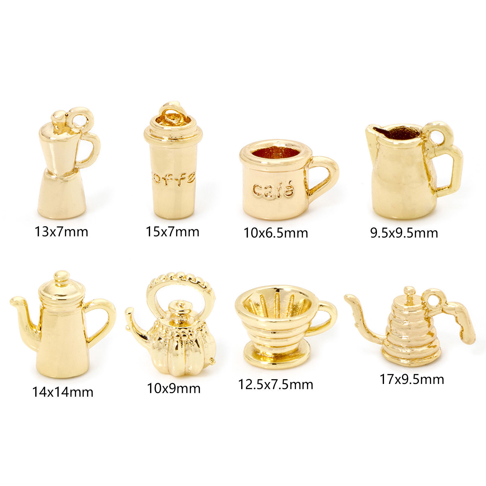 Picture of Brass Charms 18K Gold Plated Tableware 3D