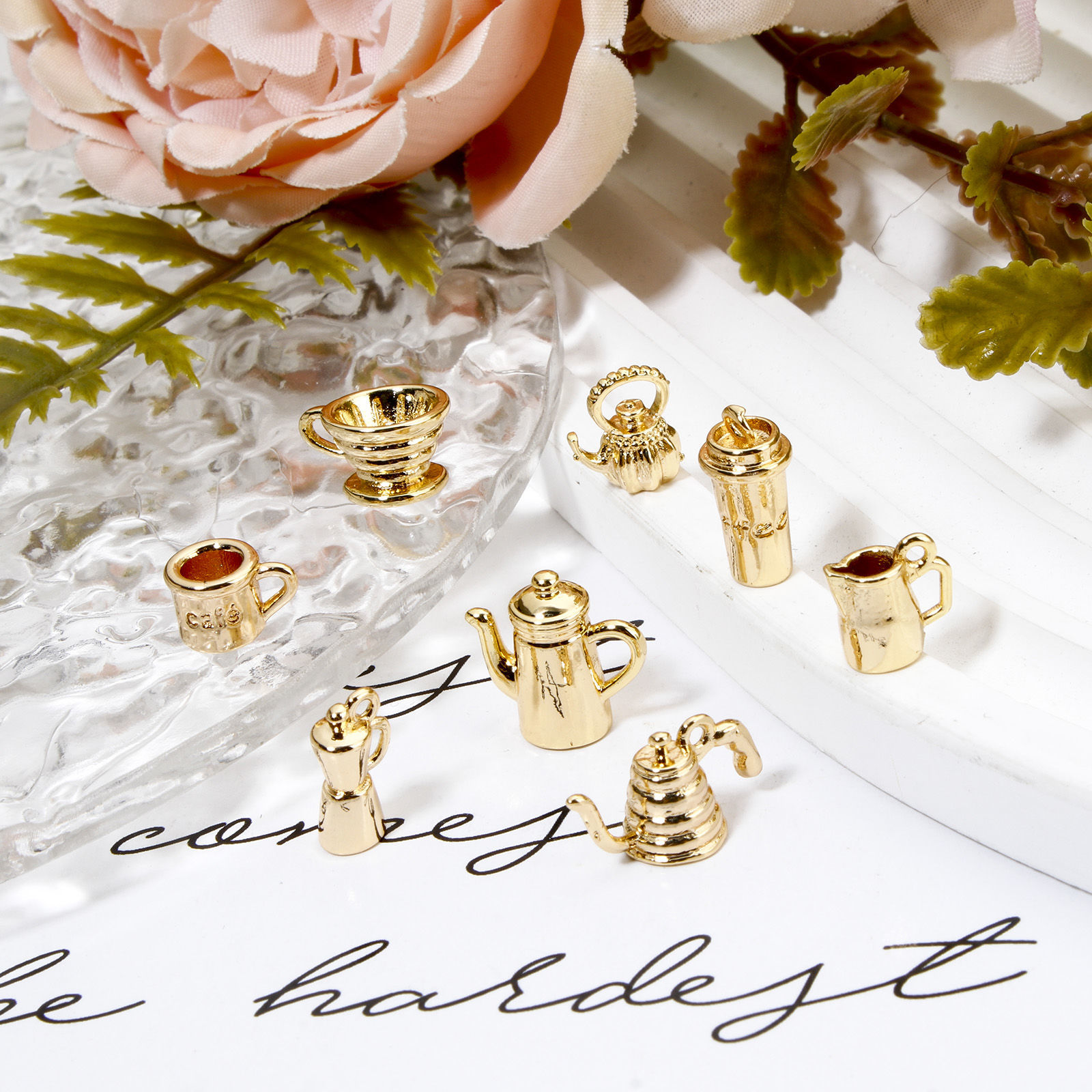 Picture of Brass Charms 18K Gold Plated Tableware 3D