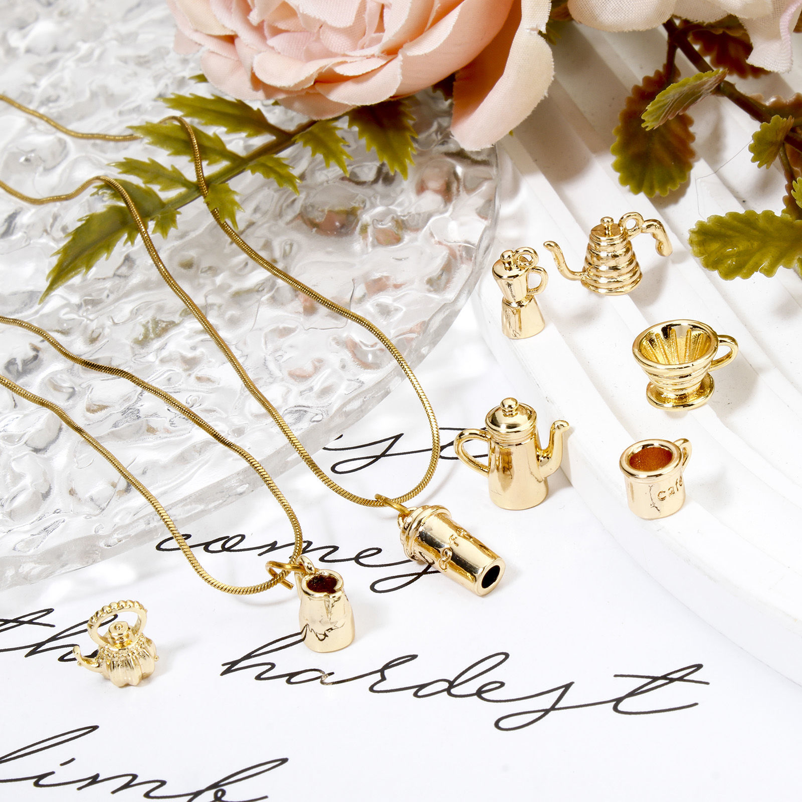 Picture of Brass Charms 18K Gold Plated Tableware 3D
