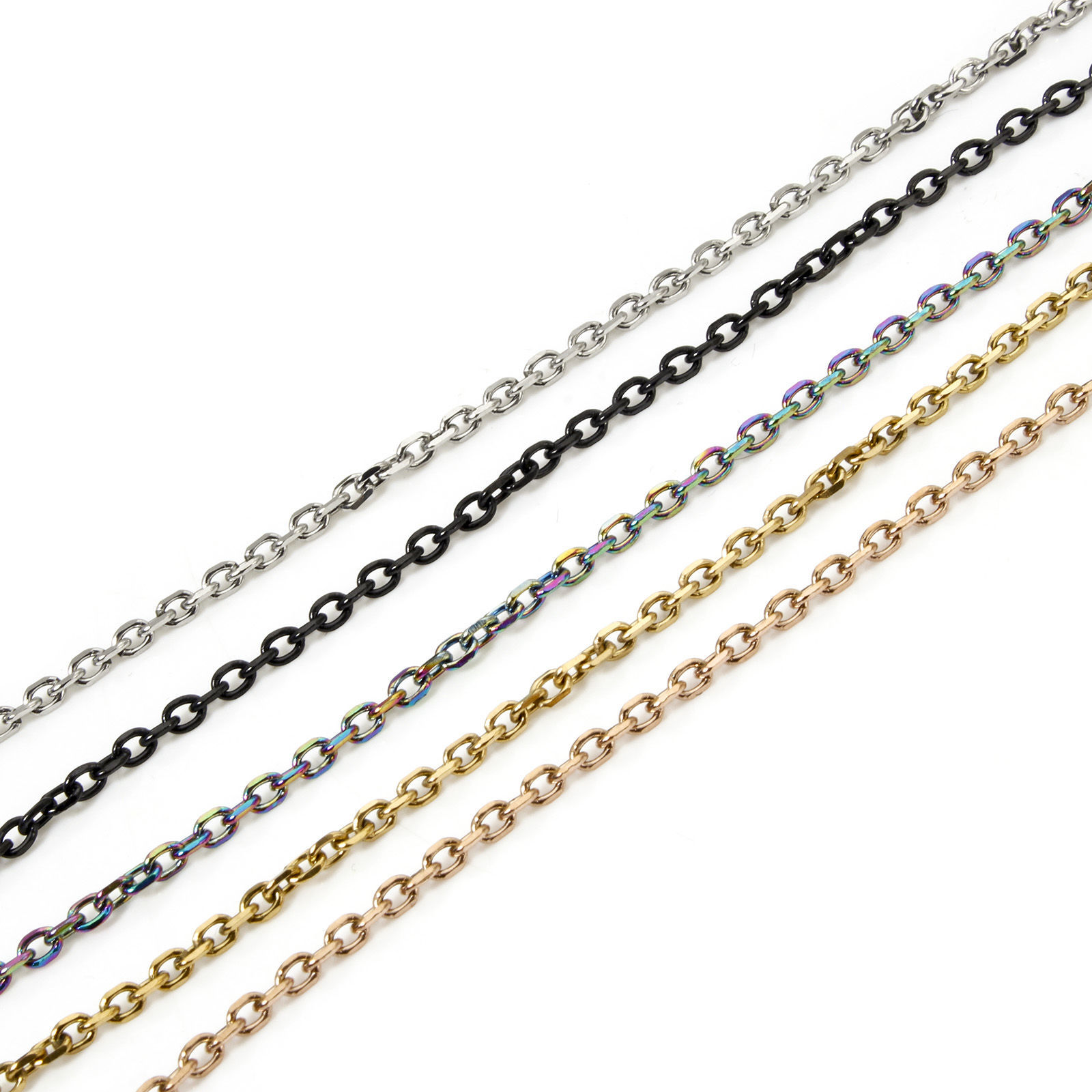 Изображение 1 ШТ 304 Нержавеющая Сталь Позолоченные цепочки Ожерелья Со Застежками Когтя Омара и наполнителя Цепей 40см Длина, Цепь 2.2мм