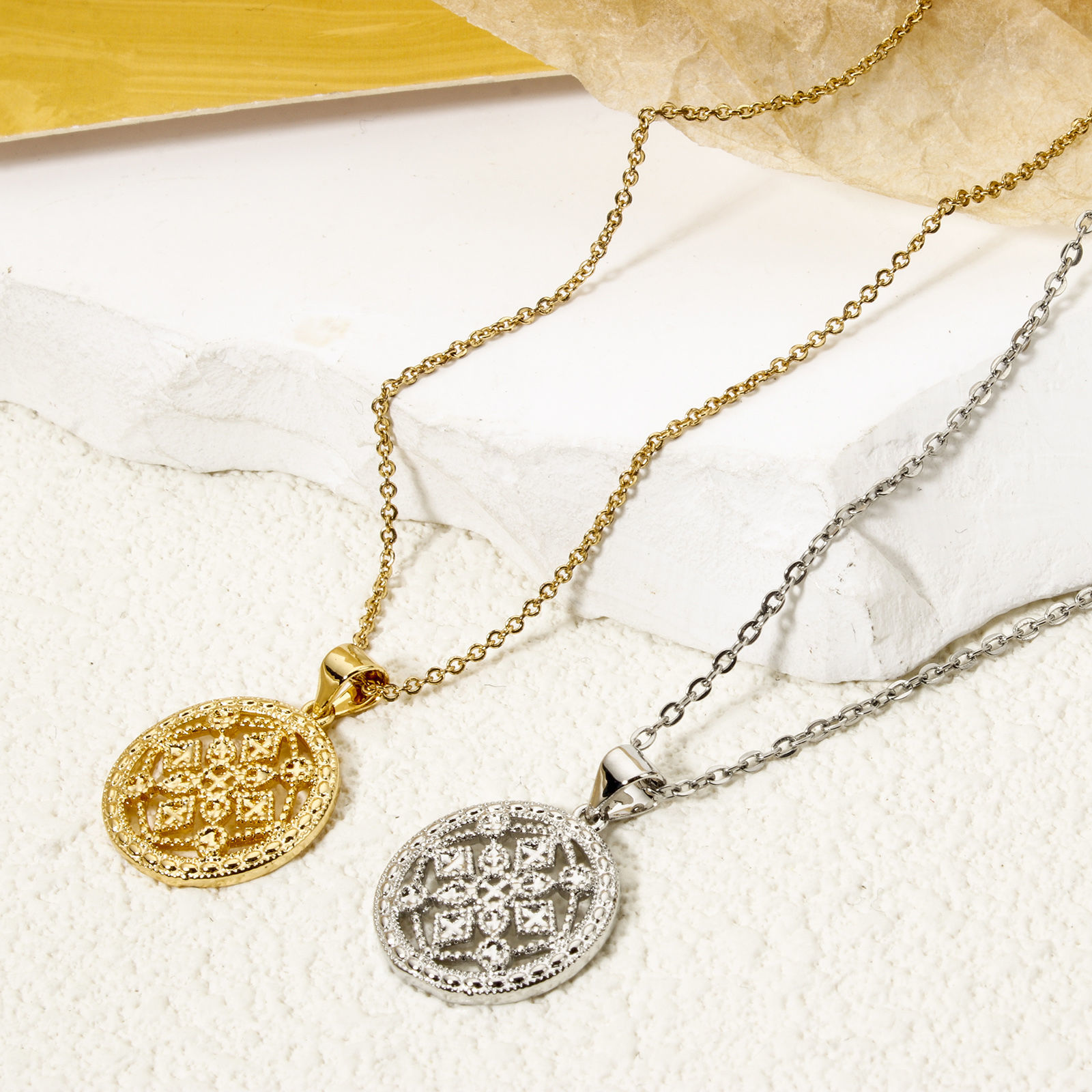 Picture of Brass Style Of Royal Court Character Charm Pendant Multicolor Round Filigree
