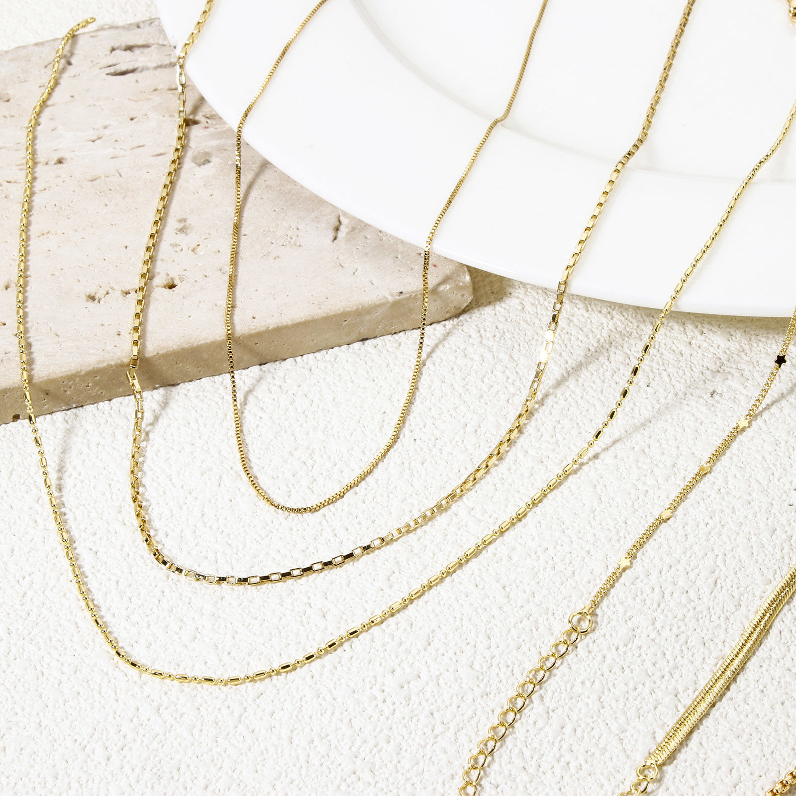 Picture of Brass Link Chain Necklace 18K Gold Plated