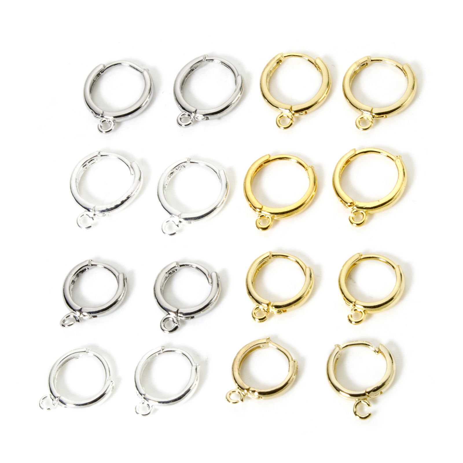 Picture of Eco-friendly Brass Hoop Earrings Real Gold Plated Round With Loop