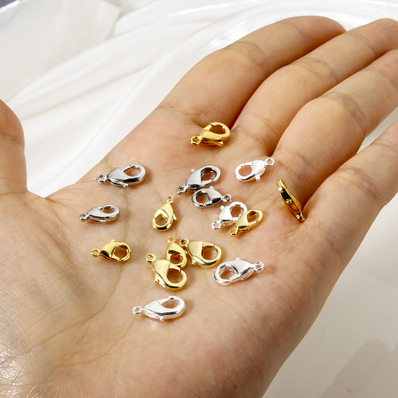 Picture of Eco-friendly Brass Lobster Clasp Findings Real Gold Plated