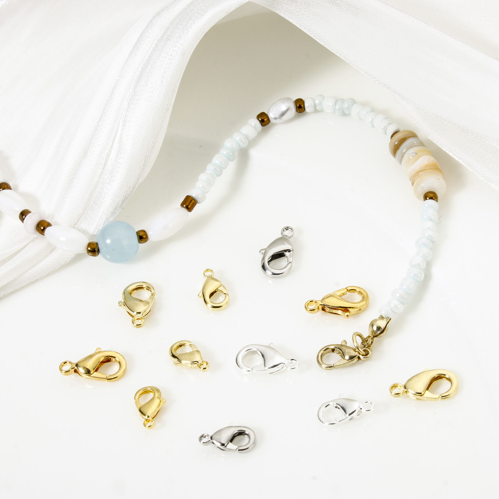 Picture of Eco-friendly Brass Lobster Clasp Findings Real Gold Plated