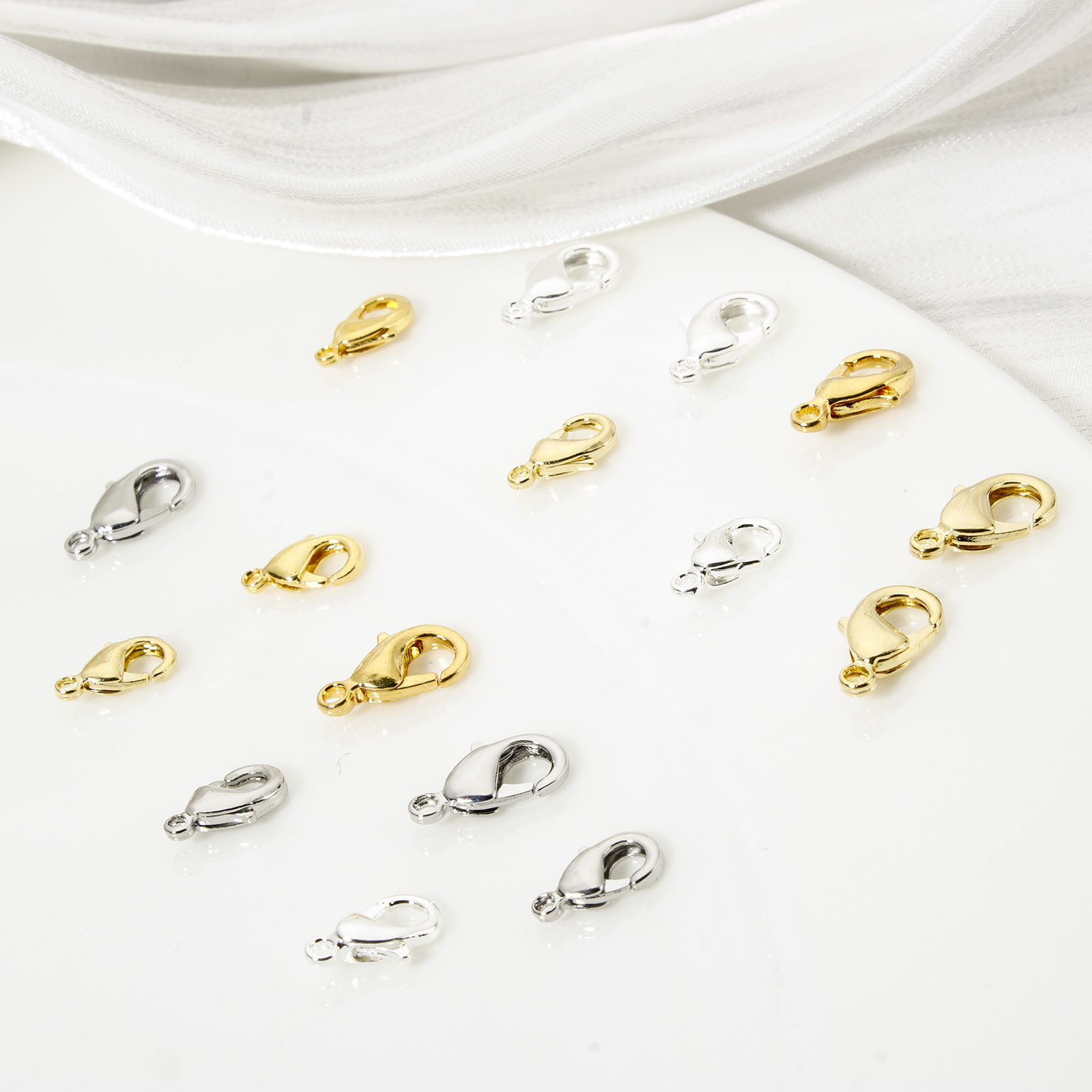 Picture of Eco-friendly Brass Lobster Clasp Findings Real Gold Plated