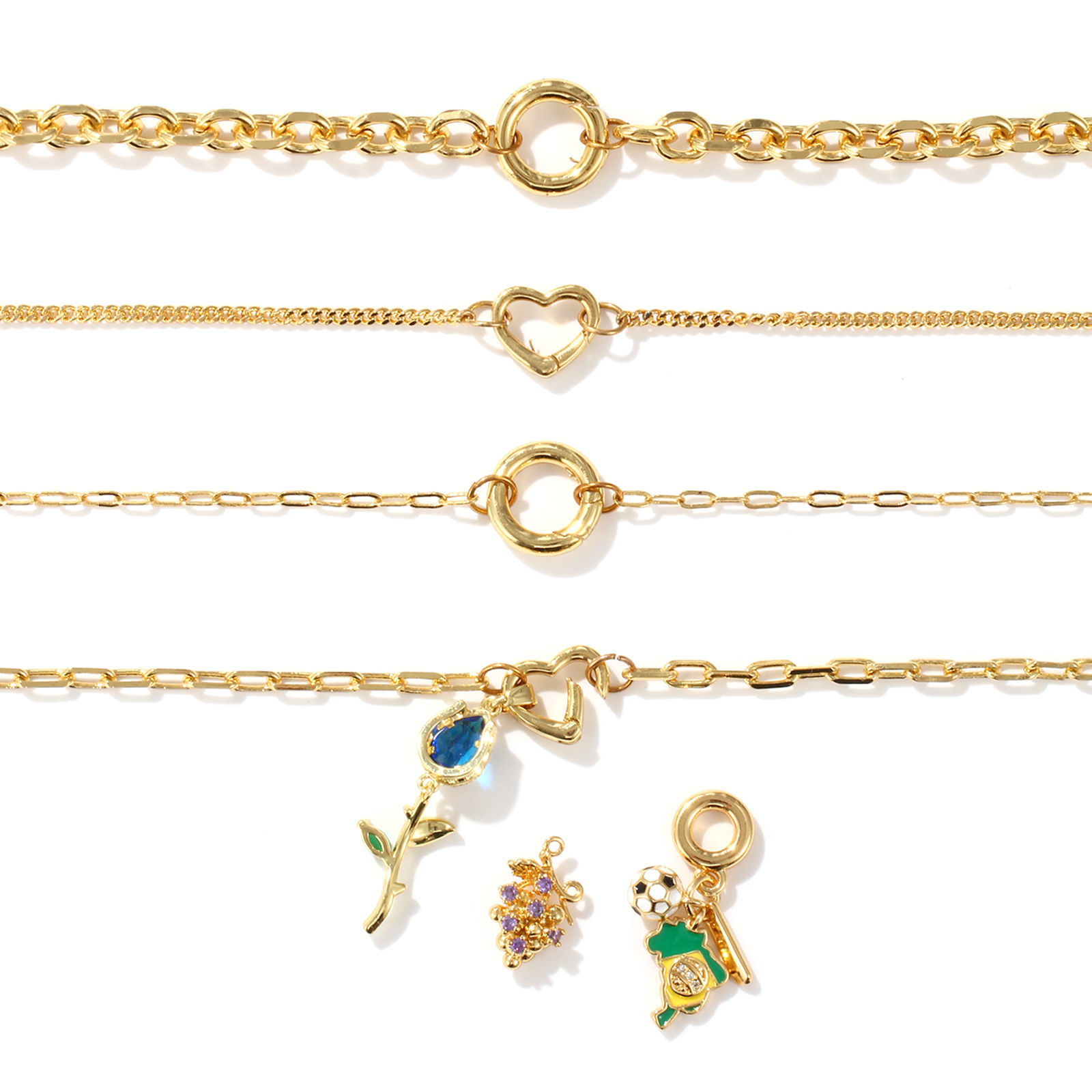 Picture of Eco-friendly Brass Necklace 18K Real Gold Plated With Spring Ring Clasp
