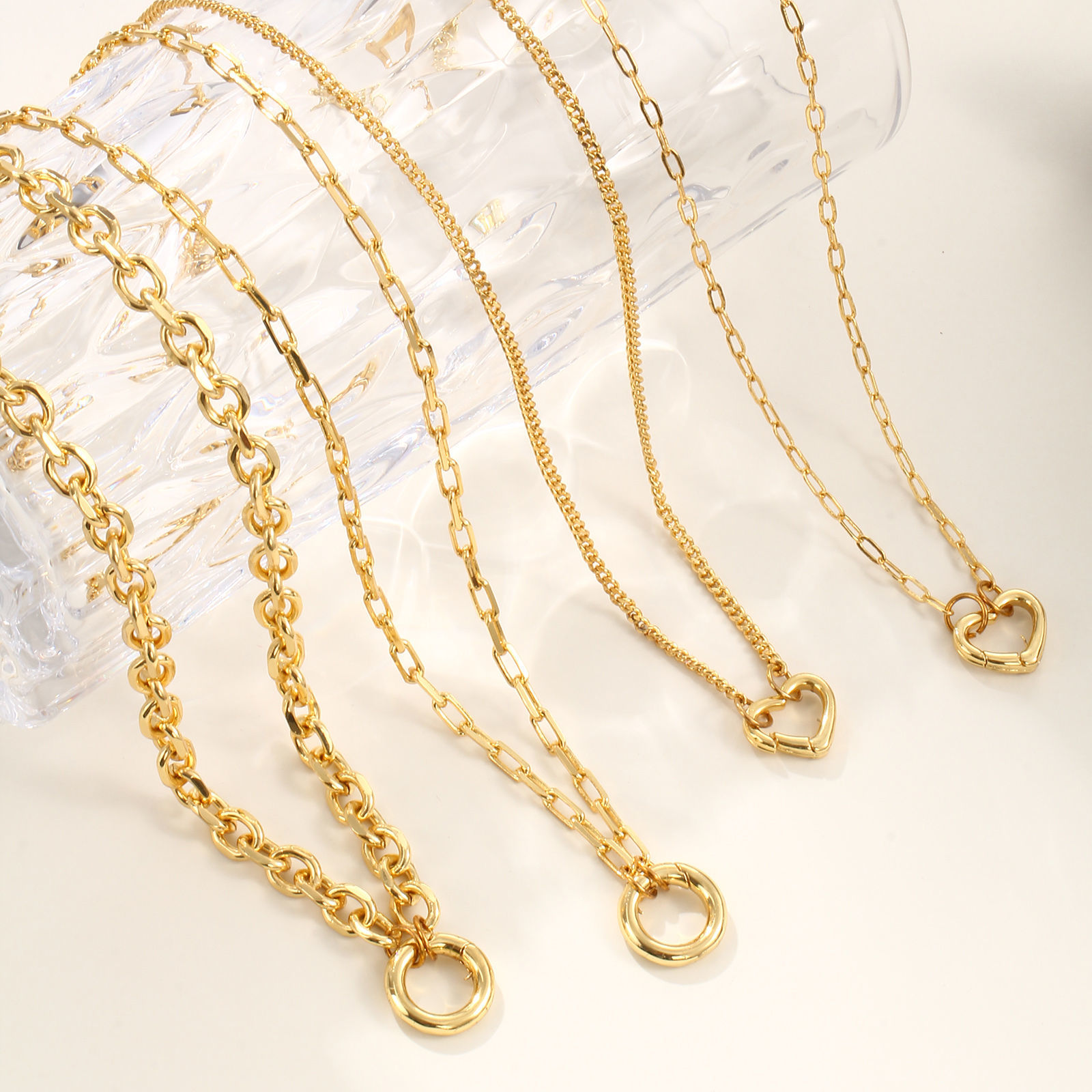 Picture of Eco-friendly Brass Necklace 18K Real Gold Plated With Spring Ring Clasp