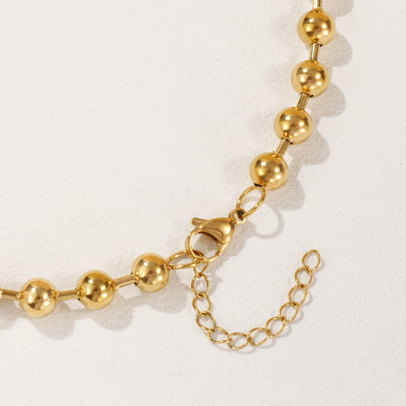 Picture of Multicolor Ball Chain Necklace, 304 Stainless Steel 40cm(15.7") + 5cm(2"), For Women, Simple & Casual Gift, Eco-friendly