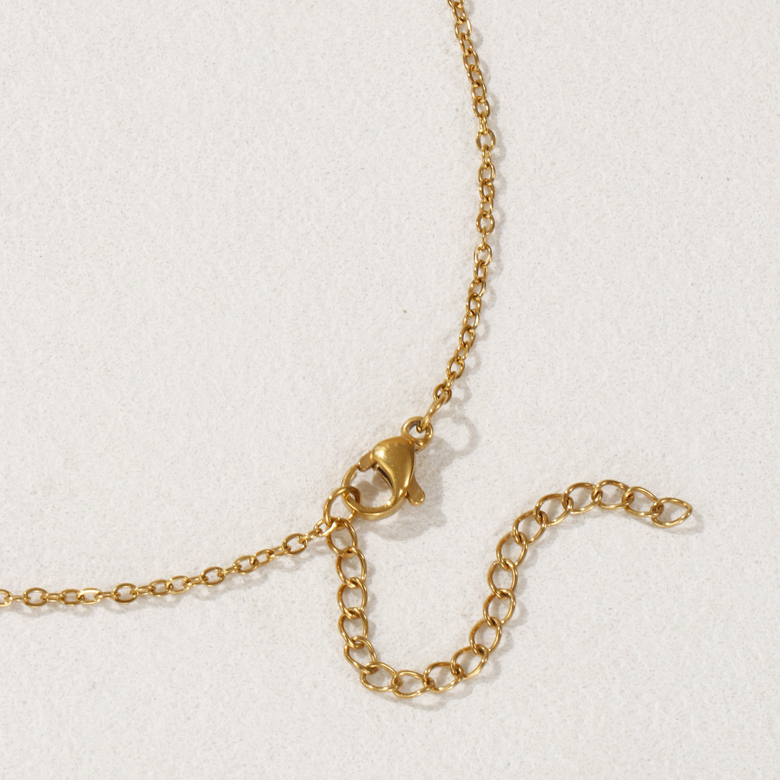 Picture of 18K Real Gold Plated Link Cable Chain Star Fish Pendant Charm Necklace, 304 Stainless Steel 45cm(17.7") + 5cm(2"), For Women, Spot Enamel Exquisite Ocean Jewelry Gift, Eco-friendly PVD Vacuum Plating