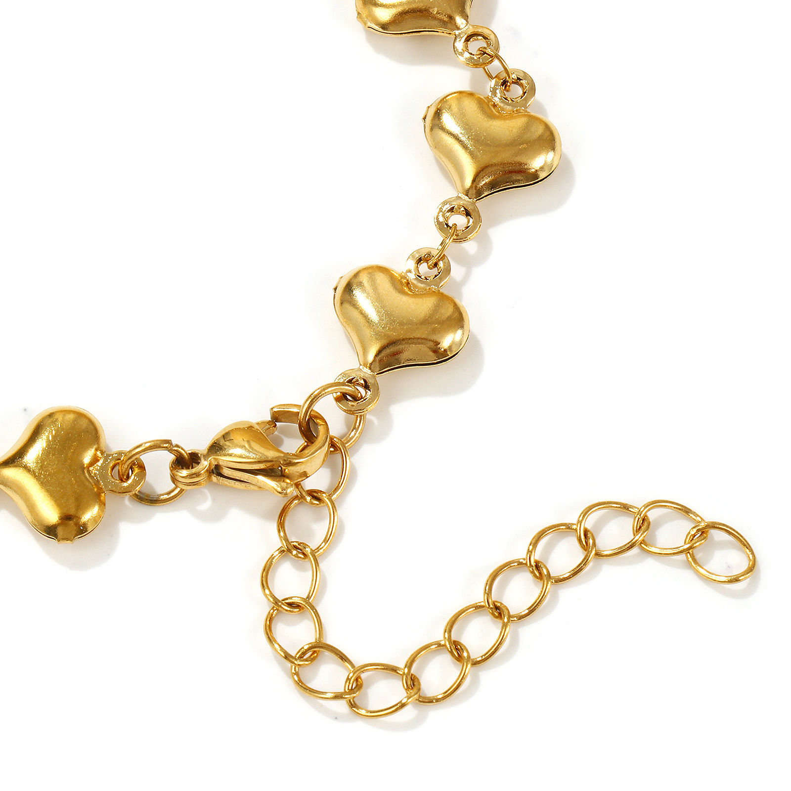 Picture of Eco-friendly PVD Vacuum Plating Stylish 18K Real Gold Plated 304 Stainless Steel Handmade Link Chain Bracelets For Women Gift 16cm(6.3") long