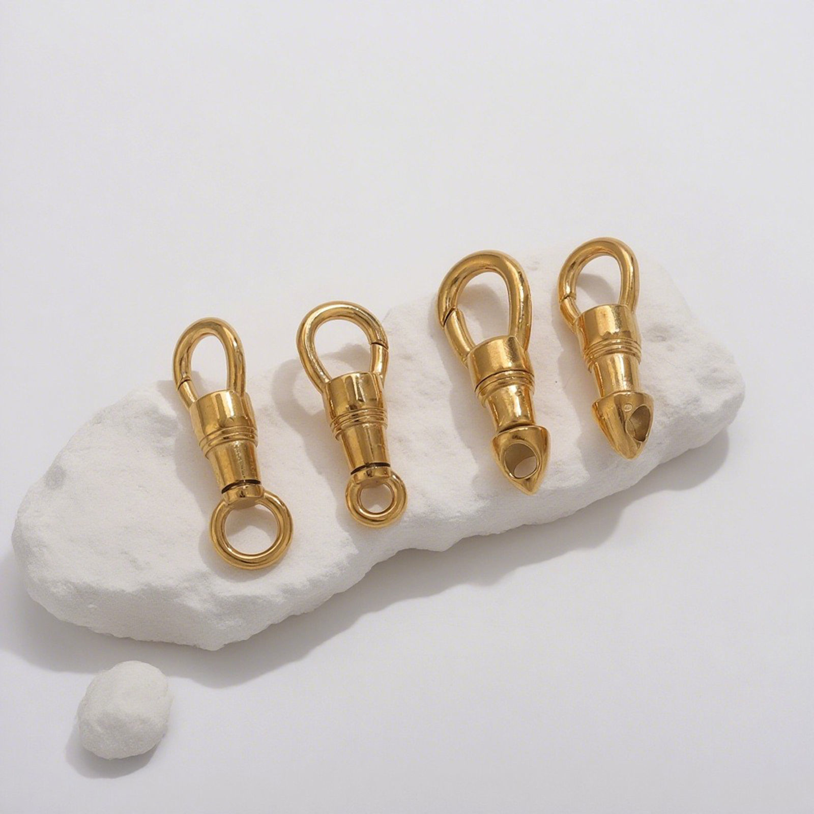 Изображение Eco-friendly 304 Stainless Steel Bolt Spring Ring Clasps Multicolor Rotatable