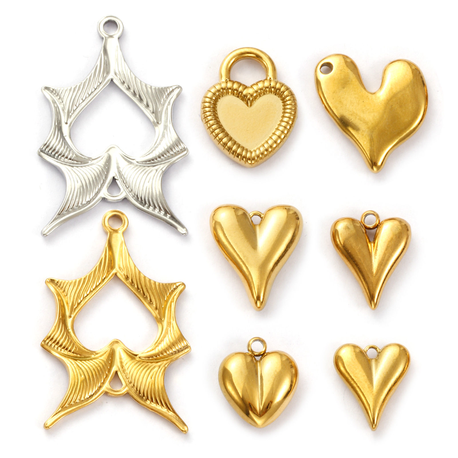 Picture of Eco-friendly 304 Stainless Steel Valentine's Day Charms Multicolor Heart