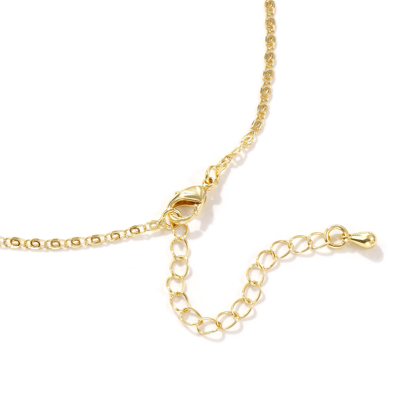 Picture of Real Gold Plated Scroll Chain Necklace, Brass 40cm(15.7") + 5cm(2"), For Women, Minimalist Exquisite Gift, Eco-friendly