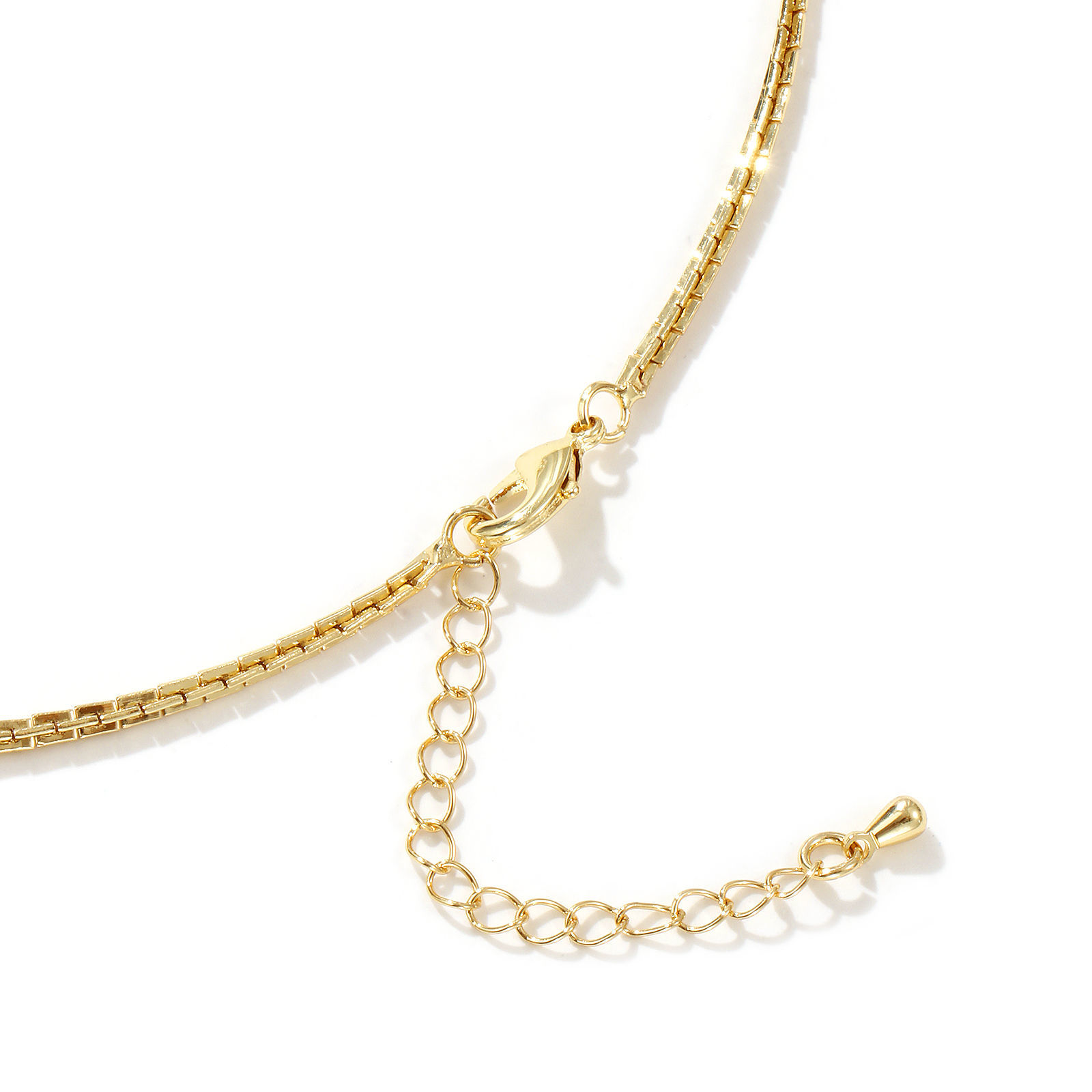 Image de 1 Pièce Colliers Plaqué Or Véritable en Laiton Pour Femmes, Chaînes 40cm + 5cm, Exquis Minimaliste Cadeau, Respectueux de la Nature