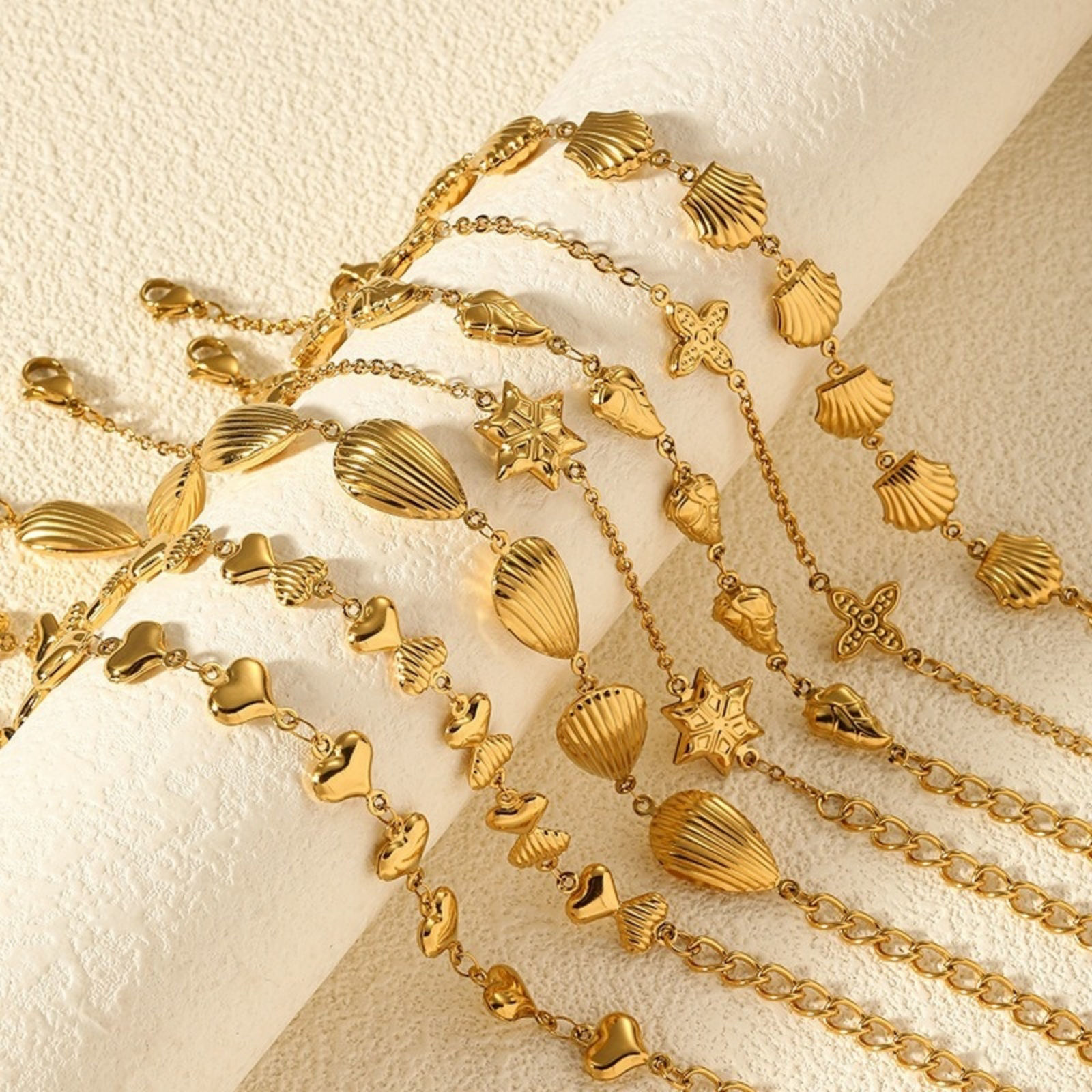 Bild von 18K Echtgold plattiert Halskette, 304 Edelstahl 40cm + 5cm, Für Frauen, Stilvoll Exquisit Geschenk, Vakuumbeschichtung