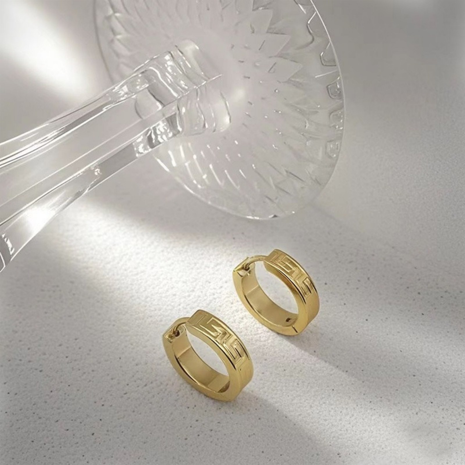 Picture of Wholesale Stylish Dainty Hoop Earrings, 304 Stainless Steel, Women's Eco-friendly Gift Jewelry Supply