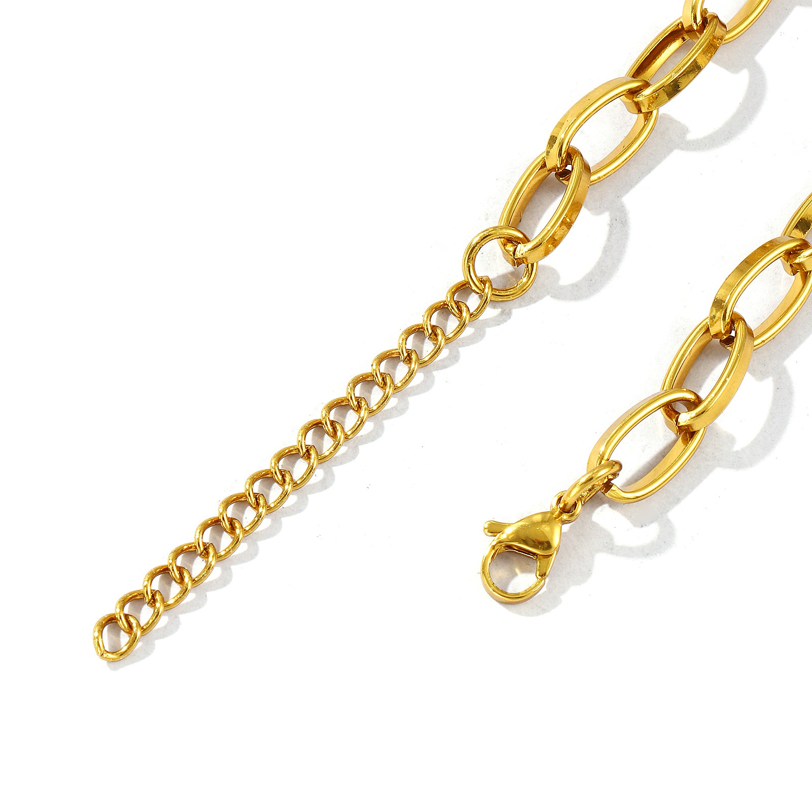 Bild von Großhandel 304 Edelstahl Büroklammerkette Armband, Umweltfreundlich, Frauen Exquisit Stilvoll Geschenk Schmuckbedarf