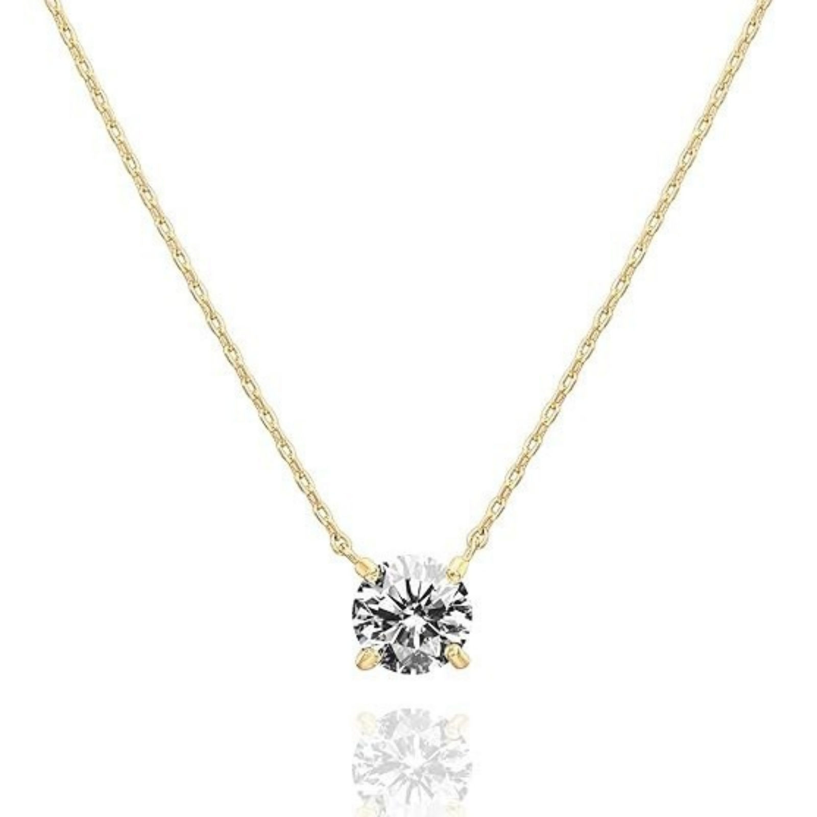 Picture of Wholesale Round Clear Rhinestone Pendant Charm Necklace, Multicolor 304 Stainless Steel Women's Eco-friendly PVD Exquisite Stylish Gift Jewelry For Retailer, 40cm(15.7") + 5cm(2") long