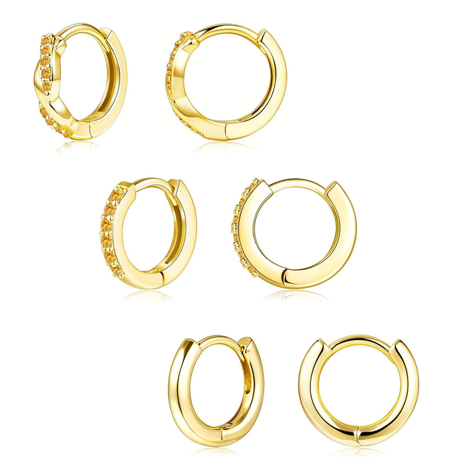 Picture of Wholesale Simple Stylish Hoop Earrings, Round Multicolor Brass, Women's Gift Jewelry Supply