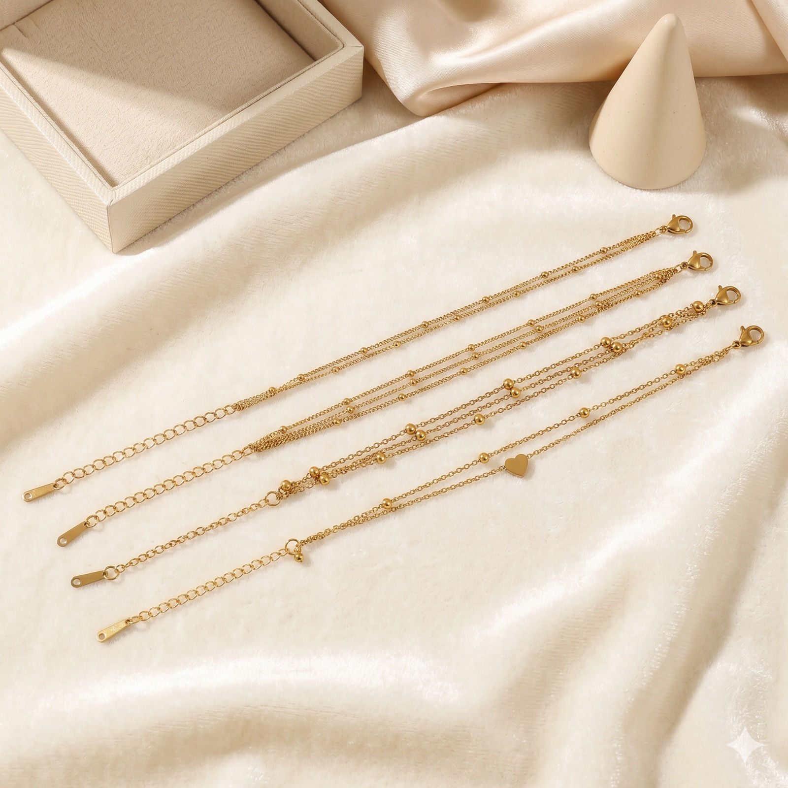 Picture of Wholesale 304 Stainless Steel Multilayer Layered Bracelet, Multicolor Eco-friendly, Women's Exquisite Stylish Gift Jewelry Supply, 16cm(6.3") + 5cm(2") long, 1 Piece