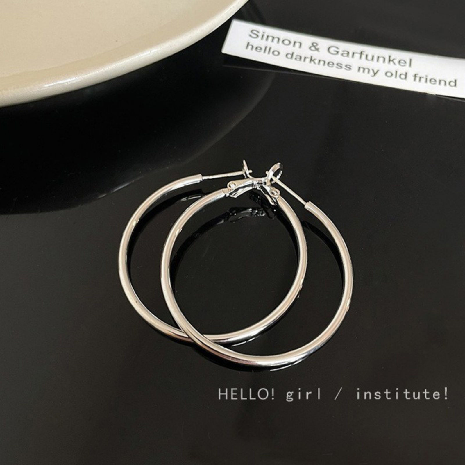 Picture of Wholesale Simple Stylish Hoop Earrings, Round 316 Stainless Steel, Women's Gift Jewelry Supply