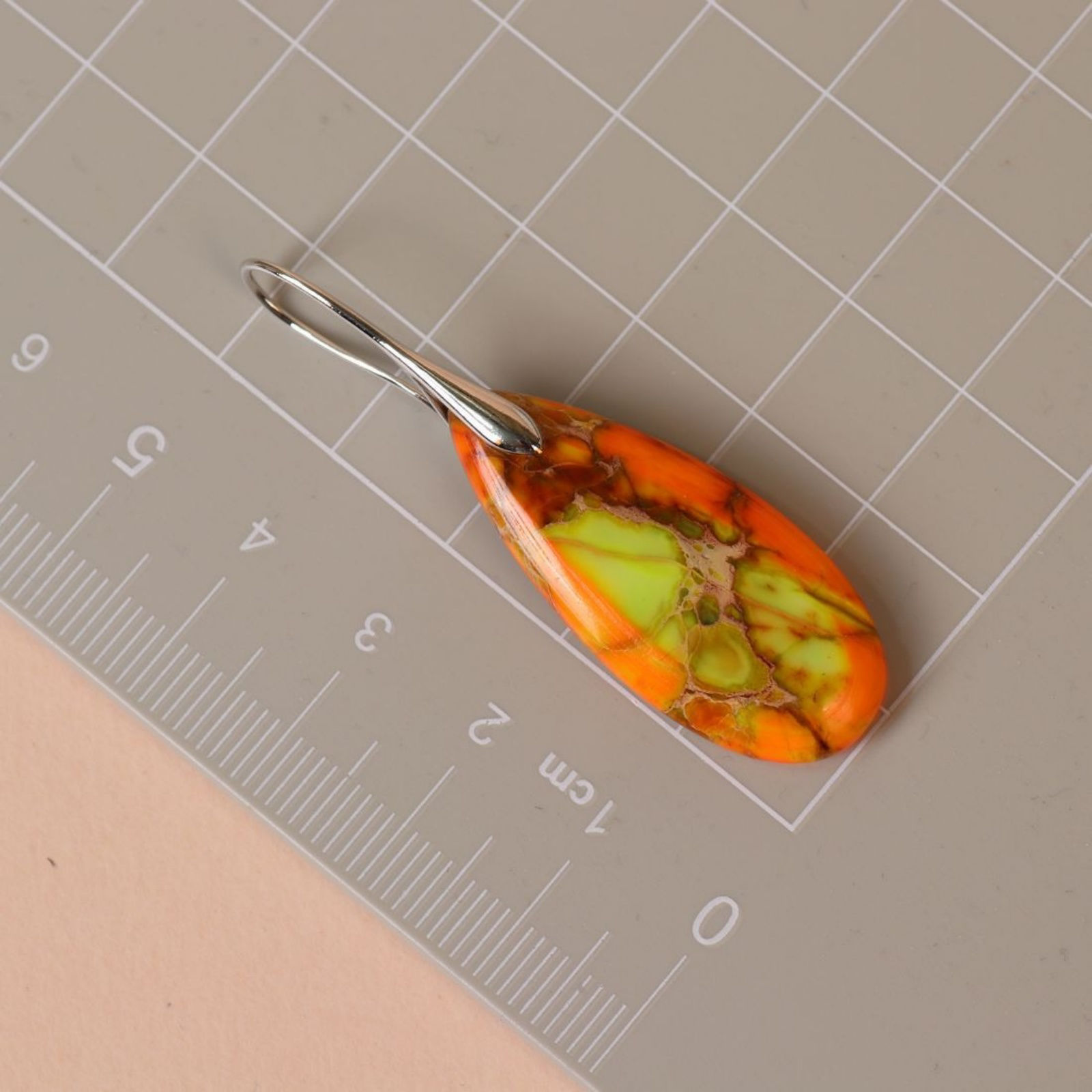 Picture of Wholesale Retro Ethnic Style Earrings, Drop Multicolor Gemstone & Brass, Women's Gift Jewelry Supply, 5.3cm x 1.6cm