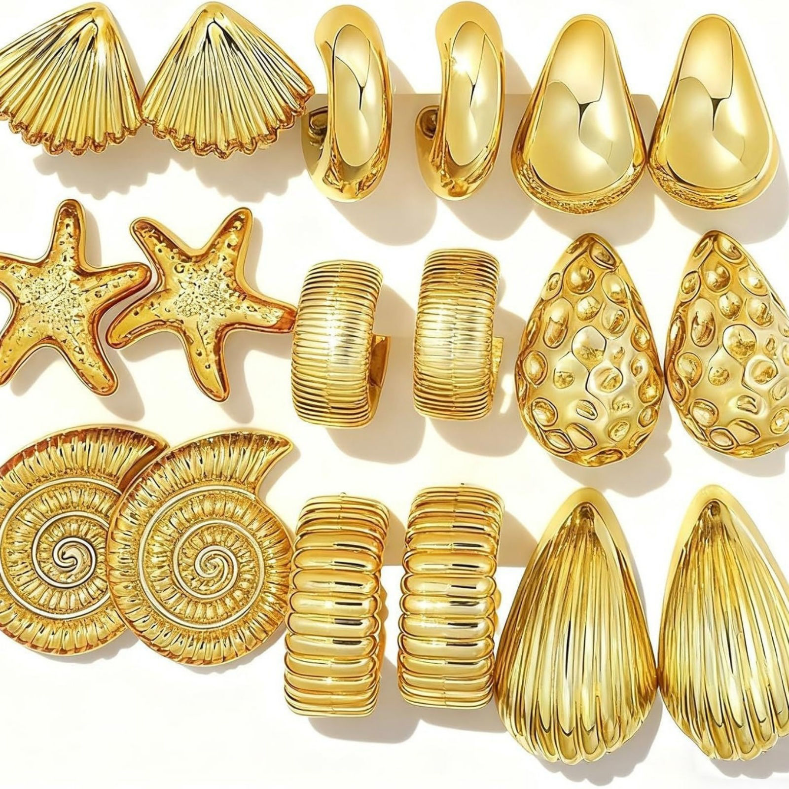 Immagine di Semplice Elegante Set di Orecchini All'Ingrosso, Multicolore Ottone, Donne Regalo Fornitura di Gioielli, 1 Serie