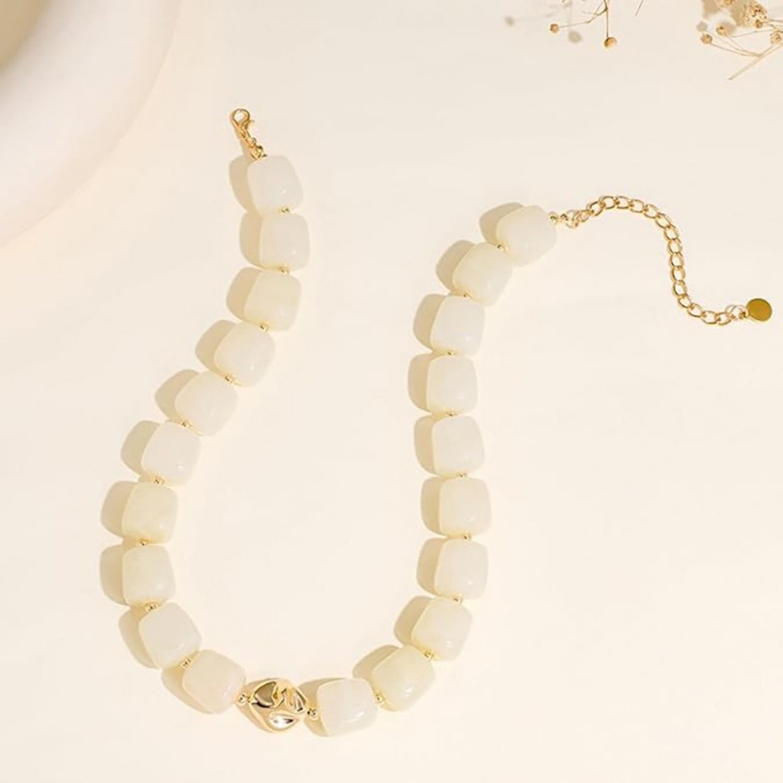 Picture of Wholesale Multicolor Beaded Necklace, 18K Gold Plated Stainless Steel & Resin, Women's Ethnic Bohemia Boho Gift Jewelry For Retailer, 40cm(15.7") + 5cm(2") long