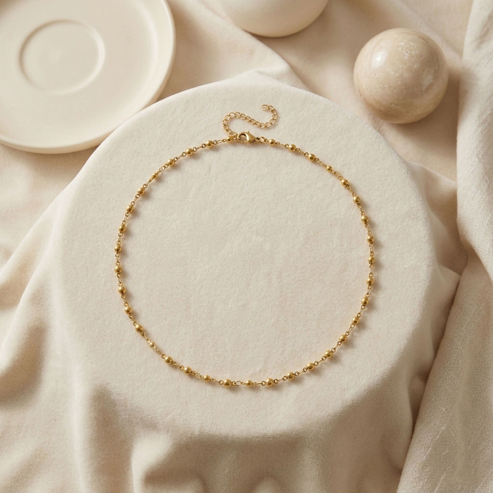 Picture of Wholesale Geometric Handmade Link Chain Necklace, 18K Real Gold Plated 304 Stainless Steel, Women's Eco-friendly PVD Waterproof Anti-Tarnish Hypoallergenic Exquisite Stylish Gift Jewelry For Retailer, 40cm(15.7") + 5cm(2") long