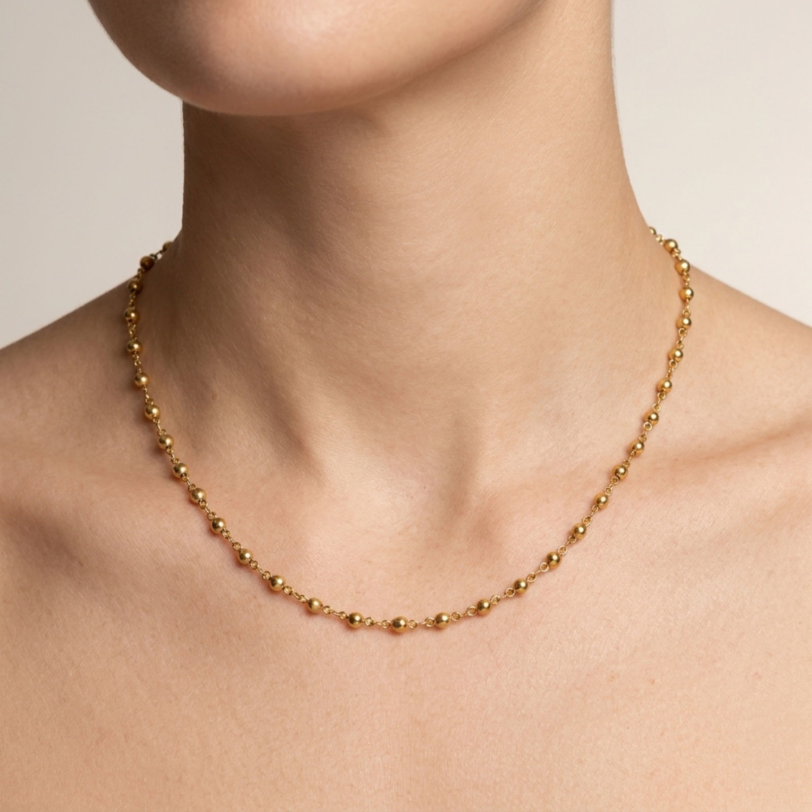 Picture of Wholesale Geometric Handmade Link Chain Necklace, 18K Real Gold Plated 304 Stainless Steel, Women's Eco-friendly PVD Waterproof Anti-Tarnish Hypoallergenic Exquisite Stylish Gift Jewelry For Retailer, 40cm(15.7") + 5cm(2") long