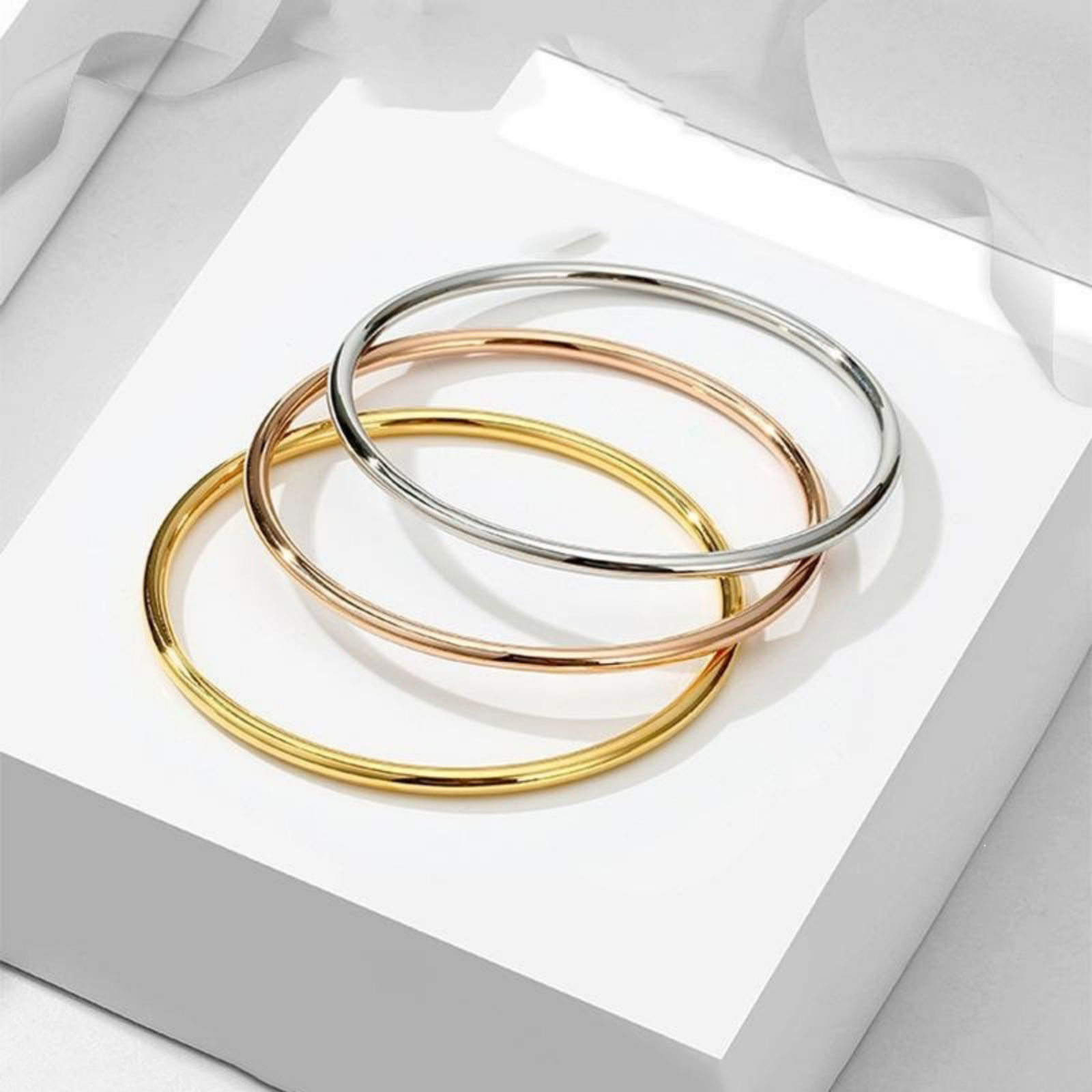 Image de Bracelets En Gros Multicolore en Laiton, aux Femmes Exquis À la Mode Cadeau Fournitures de Bijoux 1 Pièce