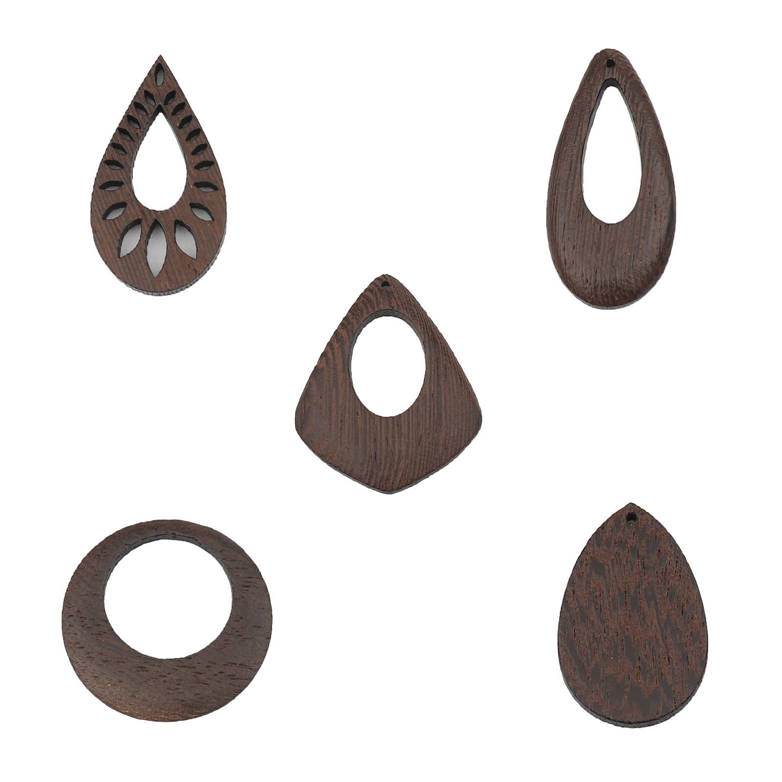 Picture of Natural Wood Pendants Drop