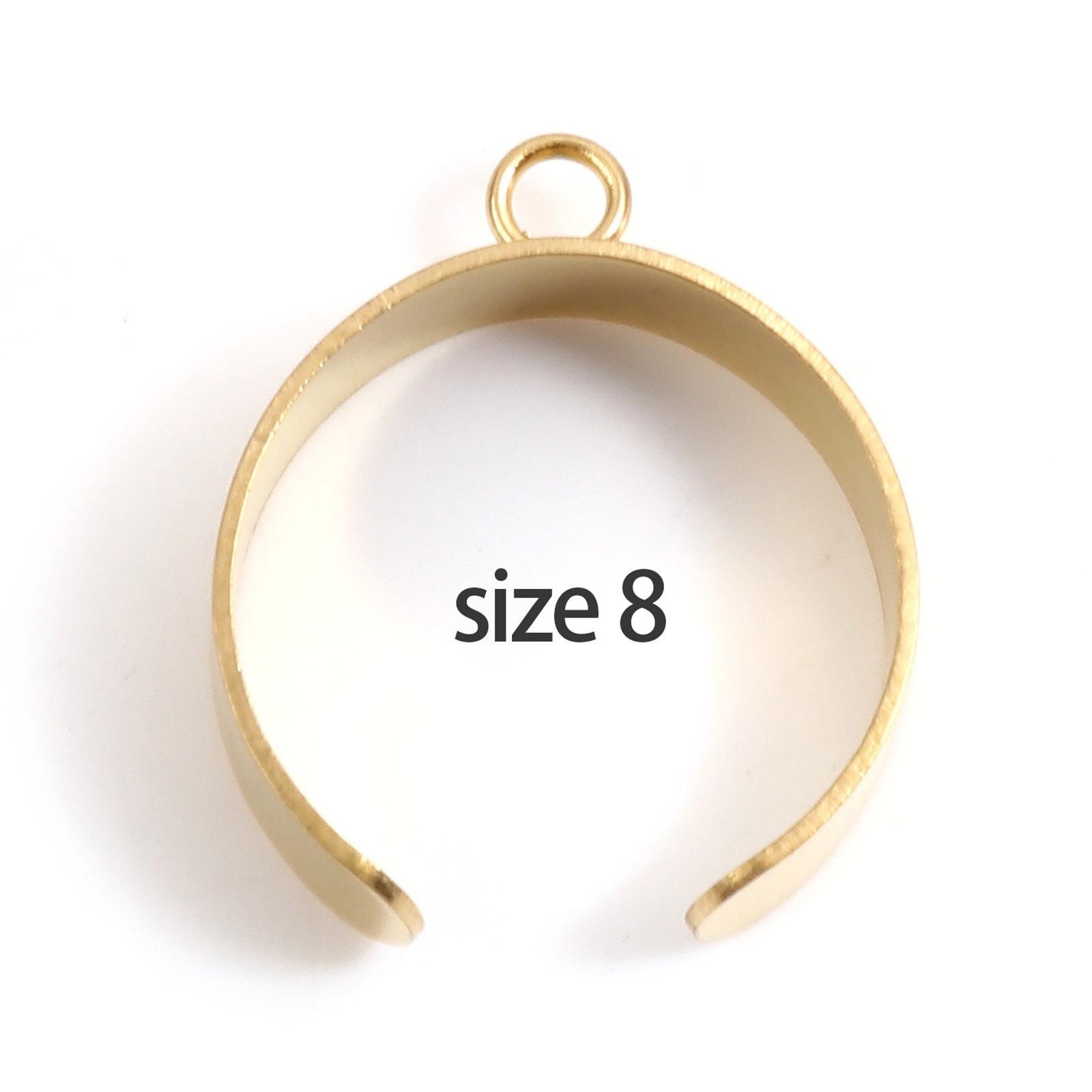 Picture of 304 Stainless Steel Open Adjustable Rings Silver Tone With Open Loop